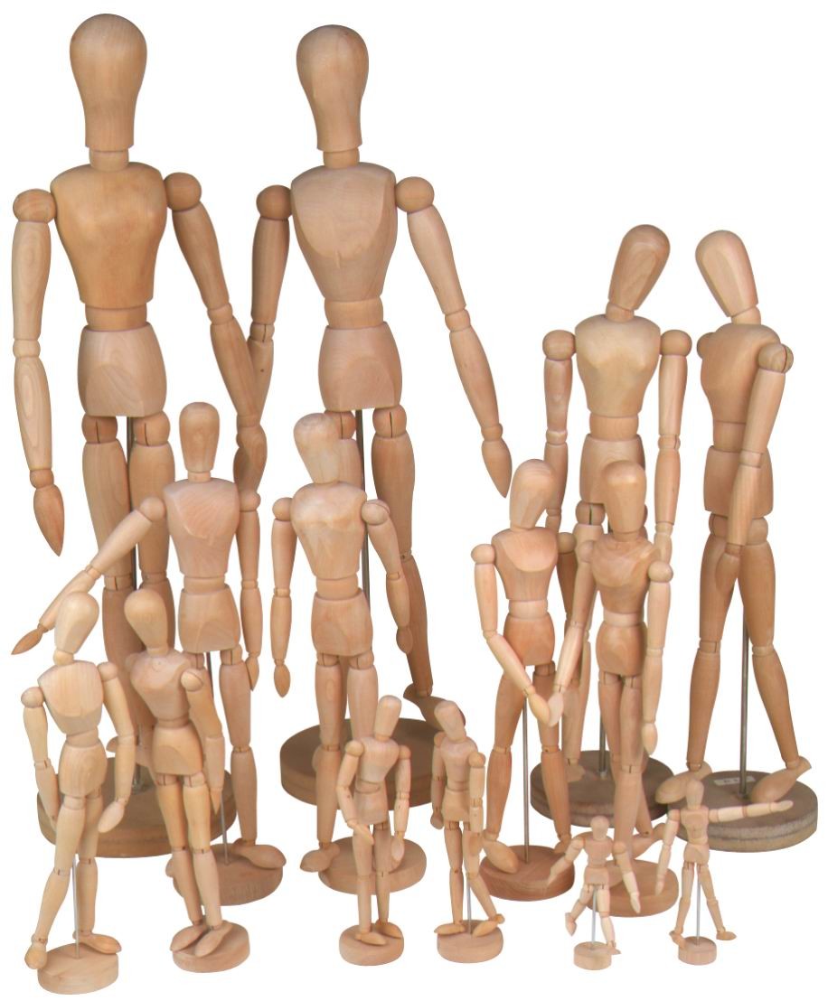 wooden artist doll