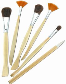 Synthetic & Wool & Mixture Hair Artist Painting Brushes Set Aluminium Ferrule Handle