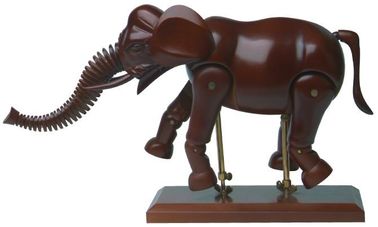 Creative Artist Wooden Manikin 16'' / 20'' Elephant Animal Mannequin