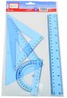 clear plastic Geometric Ruler Set Art Stationery for students study