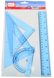 clear plastic Geometric Ruler Set Art Stationery for students study