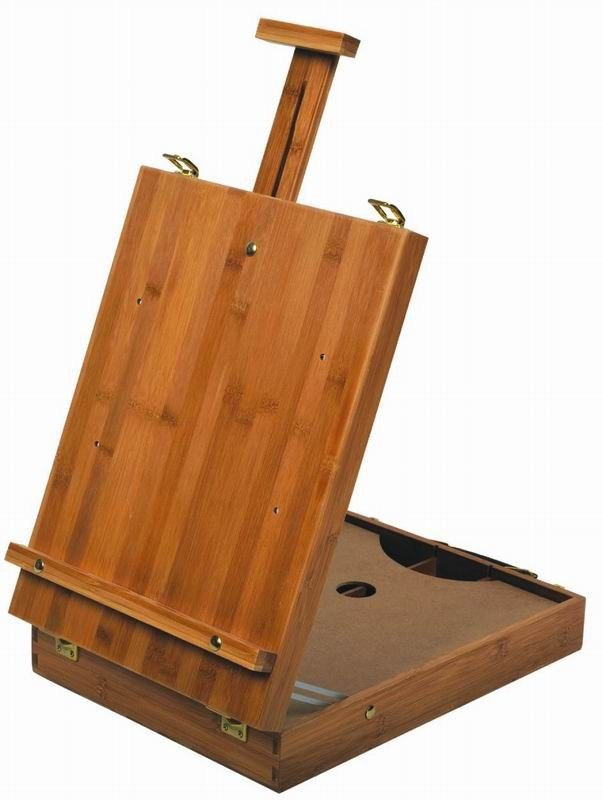 Wrought Iron Artist Box Easel , Collapsible Childrens Art Easel With Storage