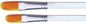 Transparent Acrylic Handle Artist Loft Paint Brushes , 2 Inch Oil Painting Brushes For Fine Detail