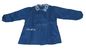 High End Blue Long Sleeve Art Smock , Childrens Painting Overalls For Toddlers