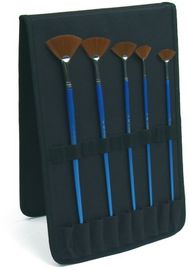 Small Artist Travel Case Portfolio Type , Nylon Art Brush Holder / Organizer