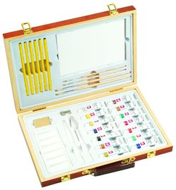 Professional Childrens Art Set Wooden Box , Durable Artist Acrylic Paint Box Set